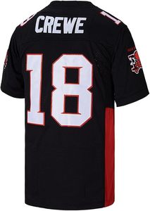 Machine féroce # Maillot de football américain Paul Crewe 18 noir et rouge personnalisé, vêtements de sport pour hommes - Product Image 5