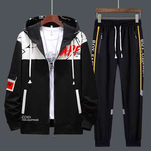 Ensemble sweats à capuche et pantalons de survêtement pour garçons avec logo imprimé avec fermeture éclair Survêtements d'équipe de sport électronique - Product Image 5