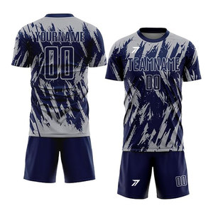 Uniforme de Fútbol con Impresión Digital, Personalizado a Todo Color con Logotipo, Número y Nombre, Transpirable, de Poliéster, para Adultos y Jóvenes, Venta al Por Mayor OEM B2B - Product Image 1