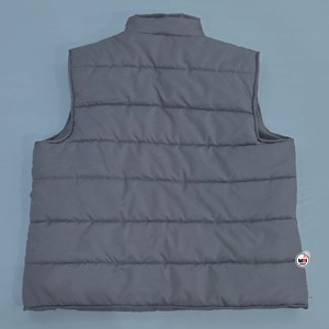 เสื้อกั๊กพัฟเฟอร์สีเทาสำหรับผู้ชายของมหาวิทยาลัยเซาท์แคโรไลนา คอตั้ง ปิดด้วยซิป โลโก้แบบปะติด สวมใส่สบายในฤดูหนาว ระบายอากาศได้ดี - Product Image 6