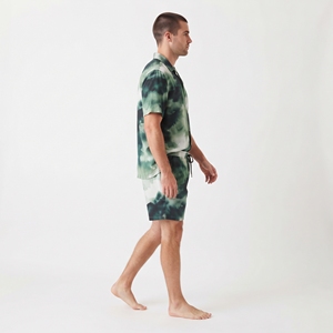 Men's Custom Tie Dye Sublimation <b>Shirt</b> <b>Shorts</b> Set <b>Button</b> <b>Up</b> <b>Short</b> <b>Sleeve</b> Summer Beach Casual Loungewear Outfit - Product Image 3