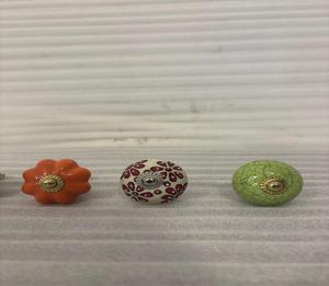 Poignées de tiroir et boutons de meuble décoratifs en céramique peinte pour cuisine, chambre, armoire et placard - Product Image 3