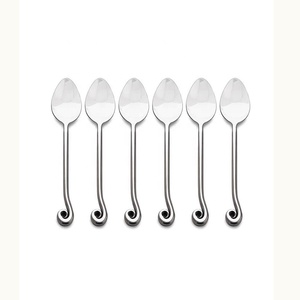 Ensemble de couverts faits à la main en acier inoxydable avec poignée carrée en spirale de style occidental en acier inoxydable - Product Image 5