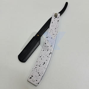 Rasoir droit robuste à lame simple remplaçable, couteau à manche pliant OEM en acier inoxydable pour un rasage lisse et précis - Product Image 1