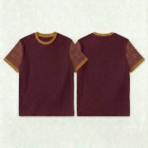 T-shirt uni décontracté pour homme, manches courtes, coupe ajustée, couleur unie, coton de haute qualité, t-shirt basique pour homme - Product Image 4