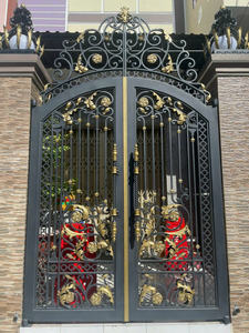 EURO IRON DOOR COMPANY, Puerta de Hierro Forjado de Alta Calidad, Marco de Acero Inoxidable, Estilos Moderno/Clásico/Europeo/Tradicional, Cercas - Product Image 2