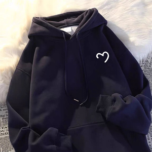 Sweat-shirts à capuche pour femmes adultes, tricotés, imprimés papillon, anti-boulochage, doublés, 100% polyester, avec cordon de serrage et fermeture éclair, manches longues - Product Image 4