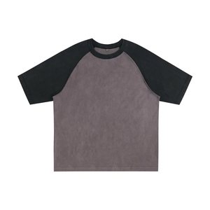 T-shirt ample et carré à manches raglan coupées, en coton double fil de haute qualité 300g, pour homme - Product Image 6