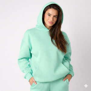 Sweat à capuche unisexe standard zippé, épais, coupe oversize, décontracté, imprimé, anti-boulochage, polaire 400g, manches raglan, polyester/coton - Product Image 3