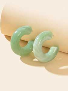 Boucles d'oreilles artisanales en résine, design féerique brillant, couleur personnalisée, pour femmes, par AL MALIK CRAFT - Product Image 3