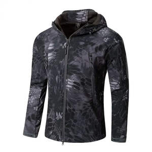 Vêtements de chasse pour hommes en gros OEM : ensemble veste et pantalon doublés en laine, imperméables, camouflage, uniforme de tir en plein air, vestes Softshell - Product Image 1