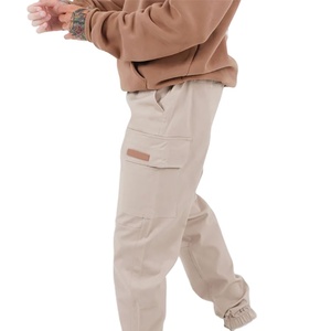 Pantalones Cargo Casuales para Hombre con 2 Bolsillos, Cintura Media, Tela Transpirable, Cómodos para Uso Diario, Ideales para Propietarios de Tiendas - Product Image 3