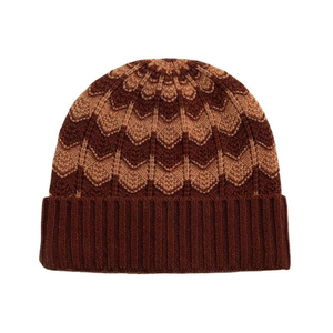 Wholesale Custom Printed Logo Embossed/Digital <b>Wool</b> Blend Breathable Waterproof Jacquard Flat Knit Plaid/Solid Unisex <b>Beanie</b> - Product Image 3