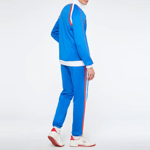 Men's Lightweight <b>Athletic</b> Tracksuit Set Full Zip Jacket and Matching Training Pants for Sports Fitness and Running - Product Image 4