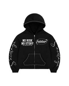 Sweat à capuche décontracté 100 % coton personnalisé pour homme, avec strass, en polaire, haute qualité, séchage rapide, écologique, fabriqué au Pakistan - Product Image 6