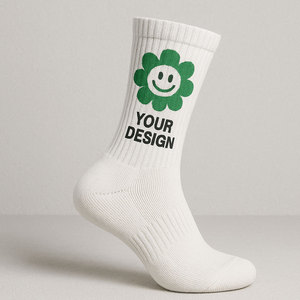 Econex Sports Unisex Premium Custom <b>Breathable</b> Anti-Slip Crew Spandex Sweat-Absorbent Geometric Pattern Yoga Soccer Adults <b>Socks</b> - Product Image 6