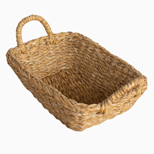 Handwoven <b>Rectangular</b> Conical Seagrass <b>Basket</b> Dual Integrated Woven Handles Eco-Friendly Multifunctional Natural <b>Basket</b> - Product Image 3