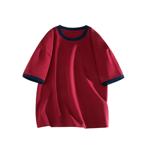 Nouveauté : T-shirt Hip Hop surdimensionné en coton 100% ultra-doux pour homme, épaules tombantes, logo et design personnalisés - Product Image 1