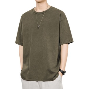 เสื้อเชิ้ตและเสื้อยืดลำลองผู้ชายยอดนิยม ผ้าซาตินคอตตอน 100% พิมพ์ลายวอเตอร์มาร์ค แห้งเร็ว ระบายอากาศได้ดี บริการ OEM - Product Image 2