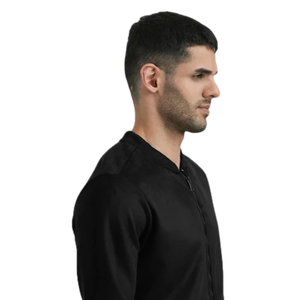 Men's Full Zip <b>Fleece</b> <b>Lined</b> Bomber <b>Jacket</b> Polyester/Cotton Blend Quick Dry Breathable Baseball Collar Custom Logo Front Winter - Product Image 5