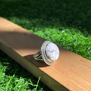 Bague en argent sterling 925 avec pierre dendrite, pierre précieuse naturelle, bijoux bohèmes pour femmes - Product Image 3