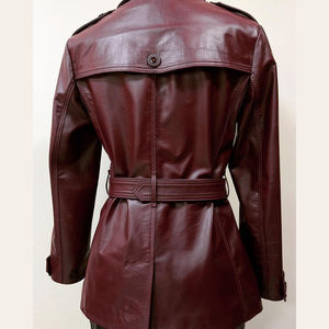 Blouson moto court en cuir véritable pour homme 2026 – Style vintage avec fermeture éclair, coupe-vent, idéal pour l'hiver - Product Image 5
