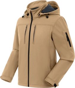 Wholesale Men's Blank Soft Shell Quilted <b>Jacket</b> Waterproof Breathable Stand Collar <b>Winter</b> Outdoor <b>Running</b> Front Logo - Product Image 4