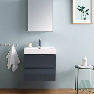 Meubles de salle de bain en bois faits à la main de style moderne avec tiroirs, design élégant, prêts à assembler, meubles du Vietnam en gros - Product Image 3