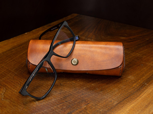 Genuine Leather <b>Glasses</b> Cover Slim Luxury Cowhide Pouch Handmade Vintage <b>Reading</b> Eyewear Protector Case Bag LGC-0074 - Product Image 1