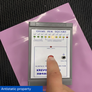Anti Static ESD Pink LDPE <b>Zip</b> Lock <b>Bags</b> for Electronics Manufacturing Packaging with Printed Branding - Product Image 5