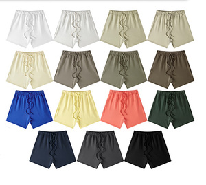 Shorts en molleton pour hommes en gros, avec logo personnalisé, en coton doux, pour le sport, la gym et les loisirs, fournis directement par l'usine - Product Image 1