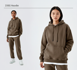 Conjuntos Deportivos Personalizados para Mujer, Invierno, Color Sólido, 100% Algodón, Alta Calidad, 500 GSM - Product Image 4