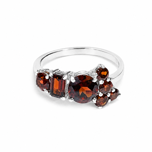 Citrine Gemstone <b>Ring</b> in 925 Sterling <b>Silver</b> with Rhodium Plating Prong Setting Luxury Style for Children & Women Unisex - Product Image 5
