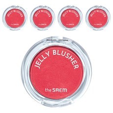 Offerta Speciale: Fard in Gel Saem 4.5g PK02 Rosa Scarlatto, Alta Pigmentazione, Finitura Luminosa per il Viso, Confezione da 5 - Product Image 1