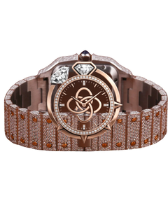 Reloj de Lujo Automático con Diamantes Moissanite para Hombre, Completamente con Piedras VVS, Reloj de Acero Inoxidable - Product Image 4