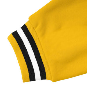 Chaqueta Varsity Personalizada de Lona con Cuerpo de Lana y Mangas de Cuero Genuino, Chaqueta Bomber Transpirable de Invierno para Hombre - Product Image 5