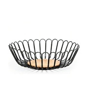 Panier à fruits traditionnel en métal, décoration ethnique pour la maison, rangement pour comptoir de cuisine et table à manger, taille et forme personnalisables