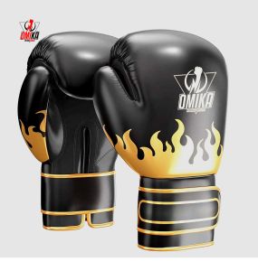 Custom OEM Professional Training Lightweight Full Finger Boxing Gloves Premium Leather for Adjustable Wrist Strap Breathable - Product Image 1