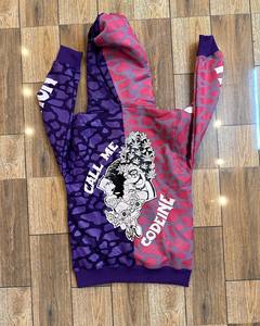 Sudadera con Capucha Unisex de Alta Calidad, Corte Holgado, Estampado Gráfico, Cierre de Cremallera, para Hombre - Product Image 1