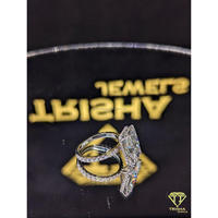 Anillo de Compromiso en Oro Rosa con Diamante Moissanita Radiante VVS, Joyería Fina de Lujo con Incrustaciones de Diamantes, Certificado IGI por Trisha Jewels