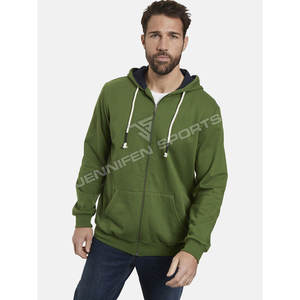 Sweat-shirt d'hiver français de haute qualité 100 % coton avec fermeture éclair, respirant, séchage rapide, coupe ample, logo personnalisé, en tissu éponge vierge - Product Image 3