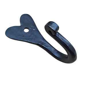 Elegante Gancho de Pared de Hierro Negro con Forma Rizada, Acabado con Recubrimiento en Polvo |   Organizador Decorativo para Colgar en la Pared, para Decoración del Hogar y Regalos - Product Image 6