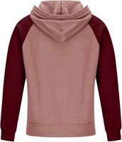 Sweat-shirt à capuche pour homme, demi-zip, manches raglan, couleur unie, avec poche, coupe décontractée classique