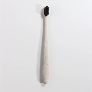 Eco Friendly <b>Wheat</b> Straw Toothbrush Bamboo Charcoal Soft Bristles Food Grade Handle Hotel Disposable Oral Care Hygienic Bulk - Product Image 1