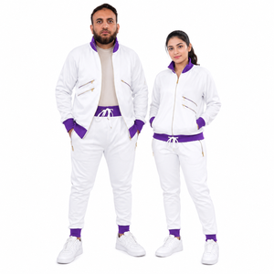 Ensemble de survêtement personnalisé 100% coton léger et écologique, 2 pièces, vêtements de sport en molleton unisexe, chaud, respirant et élastique - Product Image 6
