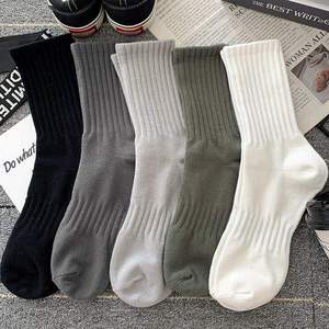 Mens Youth <b>No</b> <b>Show</b> Cotton Basketball Athletic <b>Socks</b> Solid Color Comfortable Sporty Style for Horse Riding & Tennis - Product Image 1