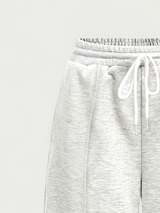 High Quality Embroidered Cross Patches Baggy Sweatpants Custom Design Fleece <b>Trousers</b> Factory Streetwear Joggers - Product Image 5