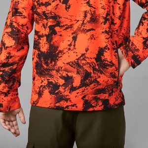 เสื้อแจ็คเก็ตผู้ชายลายพรางสีส้มแบบนุ่ม กันน้ำ สำหรับล่าสัตว์ในฤดูหนาว แขนยาว ผลิตจากโพลีเอสเตอร์ - Product Image 6