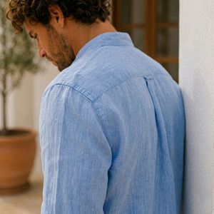 Camisas de Lino para Hombre – Camisas Casuales de Lino para Hombre con Certificación OEKOTEX de Manga Larga - Product Image 2