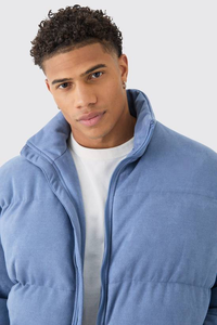 เสื้อแจ็คเก็ตพัฟเฟอร์ผ้าแคนวาสกันน้ำ ระบายอากาศ กันลม คอตั้ง สไตล์สตรีทแวร์สุดหรูสำหรับผู้ชาย ฤดูหนาว แบบสั่งทำพิเศษ - Product Image 3